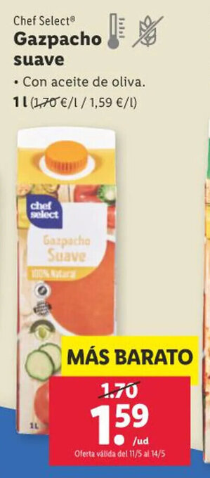 Lidl Gazpacho suave oferta