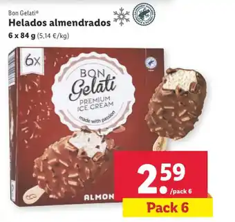 Lidl Helados almendrados oferta