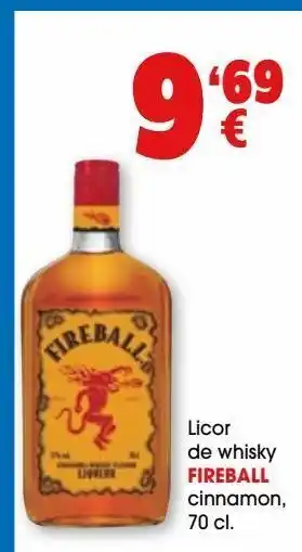 TOP Cash & Carry Licor de whisky fireball oferta