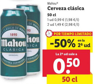 Lidl Cerveza clásica oferta