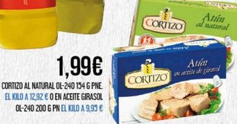 Claudio Atún en aceite de girasol cortizo oferta