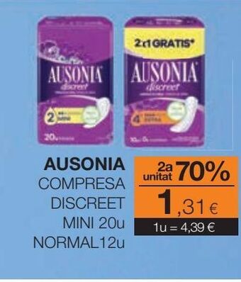 Plusfresc Compresas ausonia oferta