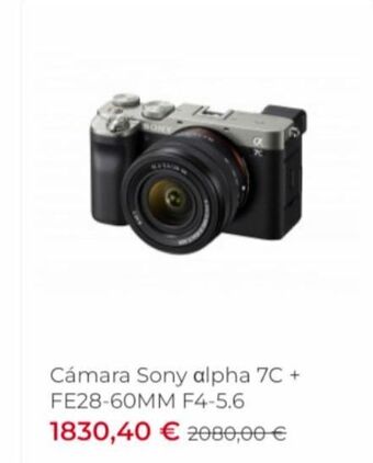 Visanta Cámara sony sony oferta