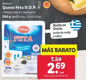 Lidl Queso Feta D.O.P. oferta