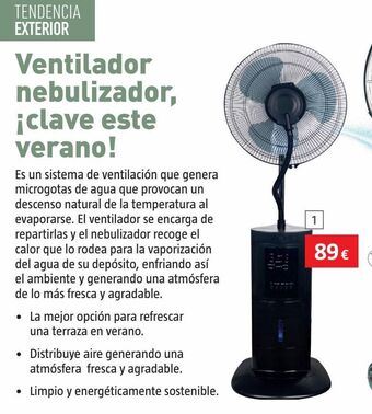 Bauhaus Ventilador nebulizador oferta