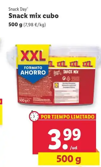 Lidl Snack Day Snack mix cubo oferta