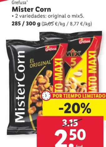 Lidl Grefusa' Mister Corn oferta