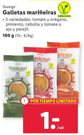 Lidl Daveiga Galletas mariñeiras oferta