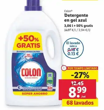 Lidl Detergente gel colon oferta