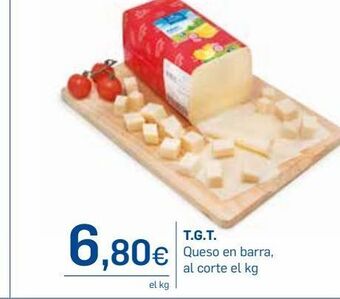 Supermercados Plaza Queso de barra t.g.t oferta