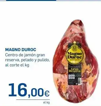 Supermercados Plaza Centro de jamón magno oferta