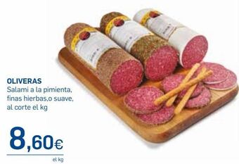 Supermercados Plaza Salami oliveras oferta