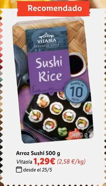 Lidl Arroz para sushi vitasia oferta