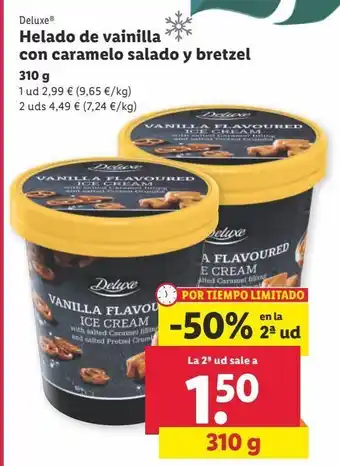Lidl Helados deluxe oferta
