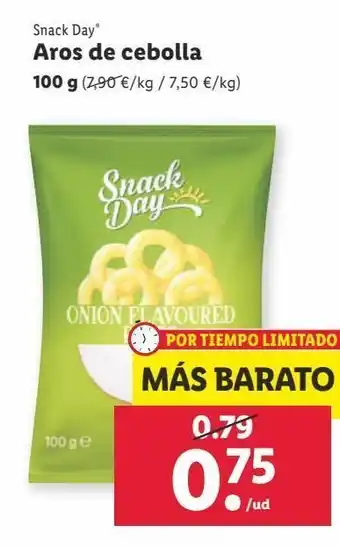 Lidl Aros de cebolla snack day oferta