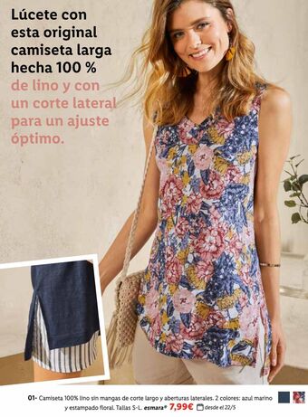 Lidl Camiseta mujer esmara oferta