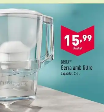 ALDI Jarra con filtro brita oferta