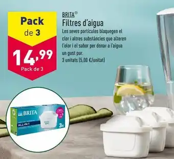 ALDI Filtros de agua brita oferta
