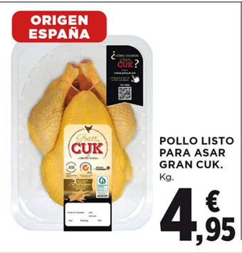 Hipercor POLLO LISTO PARA ASAR GRAN CUK. Kg. oferta