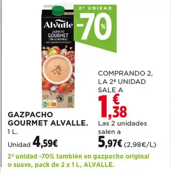 Hipercor GAZPACHO GOURMET ALVALLE. 1 L oferta