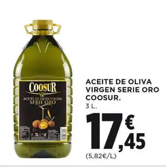 Hipercor ACEITE DE OLIVA VIRGEN SERIE ORO COOSUR. 3 L. oferta