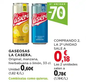 Hipercor GASEOSAS LA CASERA. oferta