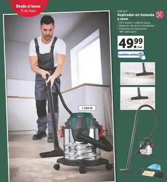 Lidl PARKSIDEⓇ Aspirador en húmedo y seco oferta