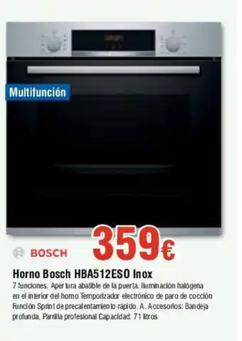 FROIZ Horno Bosch HBA512ESO Inox oferta