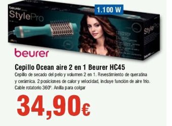 FROIZ Cepillo Ocean aire 2 en 1 Beurer HC45 oferta
