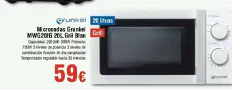 FROIZ Microondas Grunkel MWG201G 20L.Gril Blan oferta