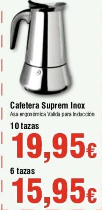 FROIZ Cafetera Suprem Inox oferta