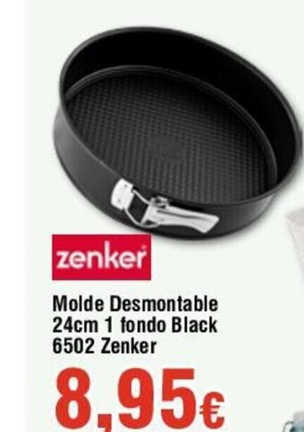 FROIZ Molde Desmontable 24cm 1 fondo Black 6502 Zenker oferta