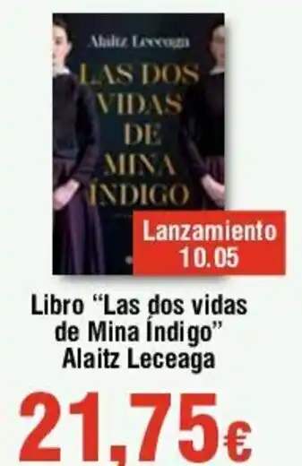FROIZ Libro "Las dos vidas de Mina Indigo" Alaitz Leceaga oferta