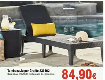 FROIZ Tumbona Jaipur Grafito 235162 oferta