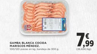 Supercor GAMBA BLANCA COCIDA MARISCOS MÉNDEZ. oferta