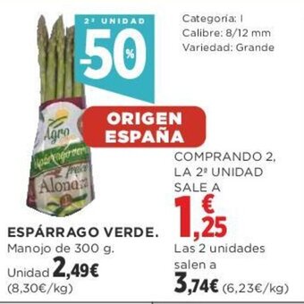 Supercor ESPÁRRAGO VERDE oferta