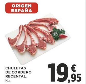 Supercor CHULETAS DE CORDERO RECENTAL. oferta