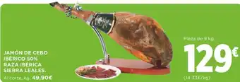 Supercor JAMÓN DE CEBO IBÉRICO 50% RAZA IBÉRICA SIERRA LEALES oferta