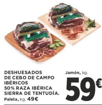 Supercor DESHUESADOS DE CEBO DE CAMPO IBÉRICOS 50% RAZA IBÉRICA SIERRA DE TENTUDÍA. oferta