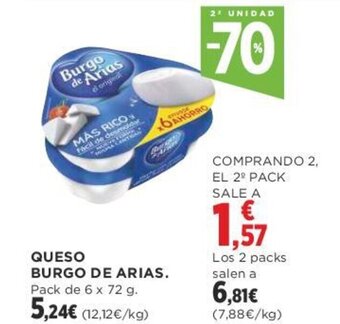 Supercor QUESO BURGO DE ARIAS. oferta