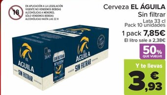 Carrefour Cerveza EL ÁGUILA oferta