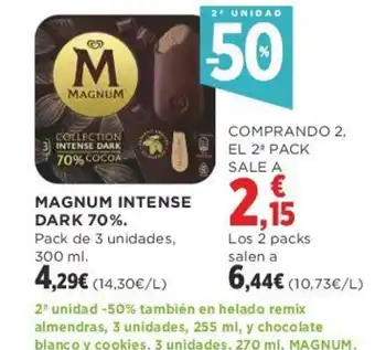 Supercor MAGNUM INTENSE DARK 70%. oferta