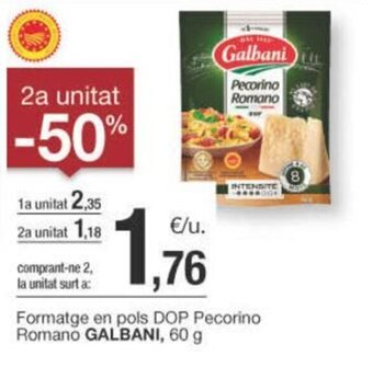 BonpreuEsclat Formatge en pols DOP Pecorino Romano GALBANI, 60 g oferta
