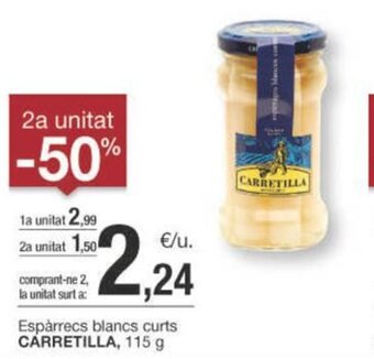 BonpreuEsclat Espàrrecs blancs curts CARRETILLA, 115 g oferta