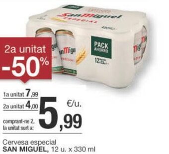 BonpreuEsclat Cervesa especial SAN MIGUEL, 12 u. x 330 ml oferta