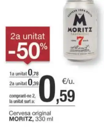 BonpreuEsclat Cervesa original MORITZ, 330 ml oferta