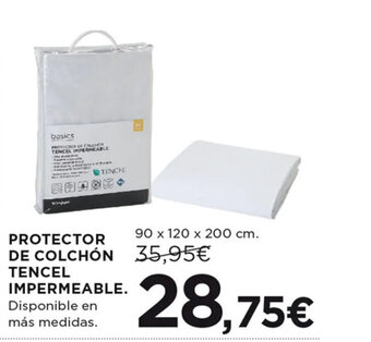 Hipercor PROTECTOR DE COLCHÓN TENCEL IMPERMEABLE. oferta