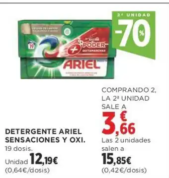 Supercor DETERGENTE ARIEL SENSACIONES Y OXI. oferta