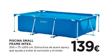 Hipercor PISCINA SMALL FRAME INTEX. oferta
