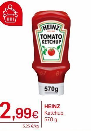 Supermercados Plaza Ketchup heinz oferta
